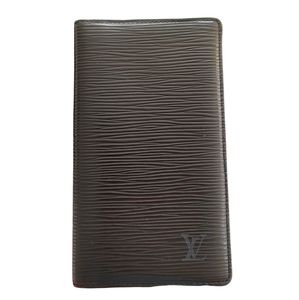 Louis Vuitton Epi Brown Leather Passport Credit Card Wallet
